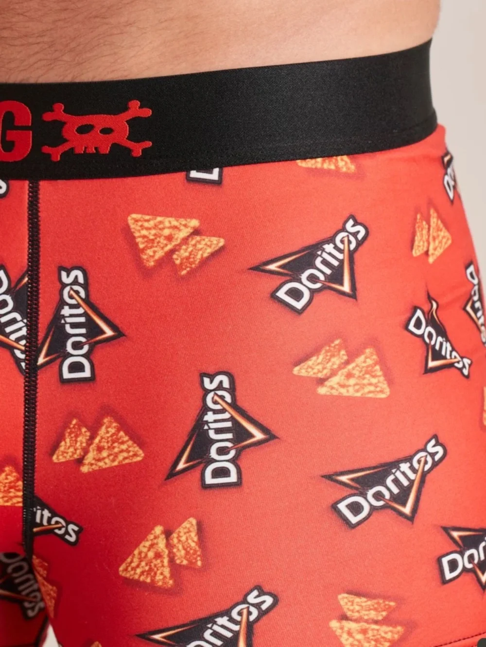 PEPSI CO SWAG DORITOS Men’s Brief Shorts M Medium Red Black $20 NWOT